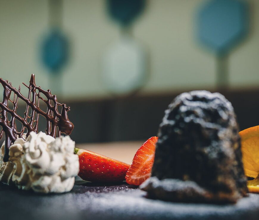 Dessert in the restaurant at Elements Resort Zell am See